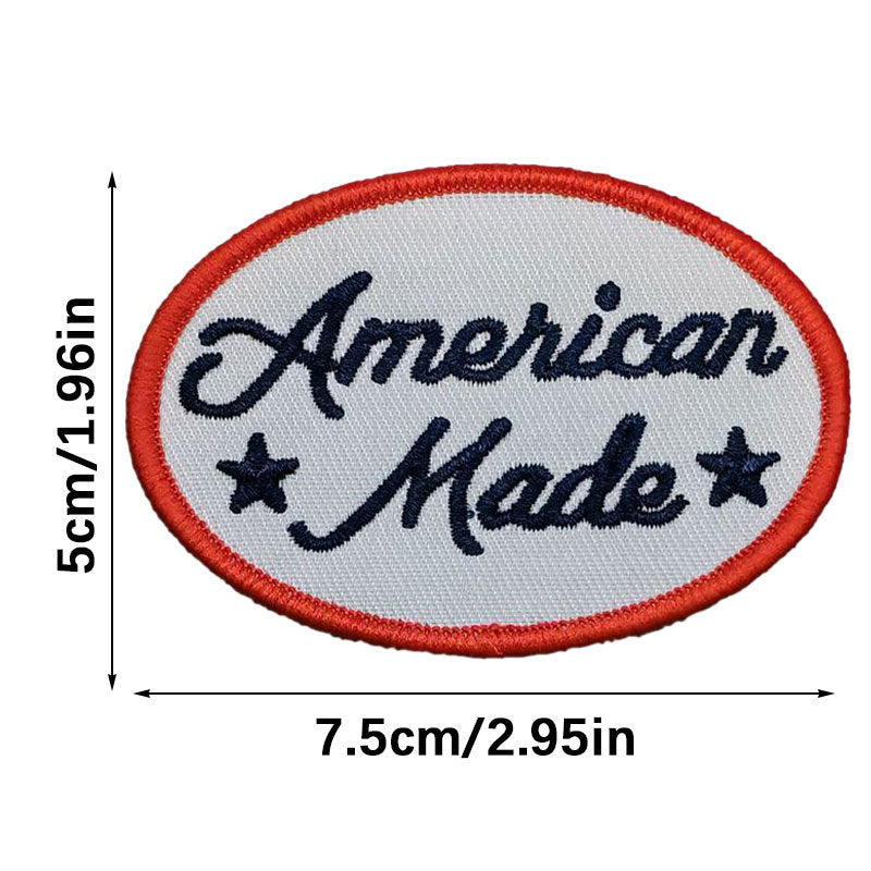 Wholesale Embroidered English letters embroidered hat decoration sticker